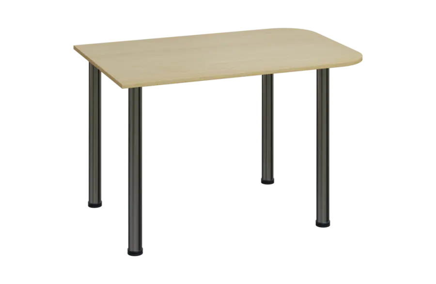 EJH 1 - 120 přístavba jednací, kovová podnož chrom, deska 18 mm, buk royal